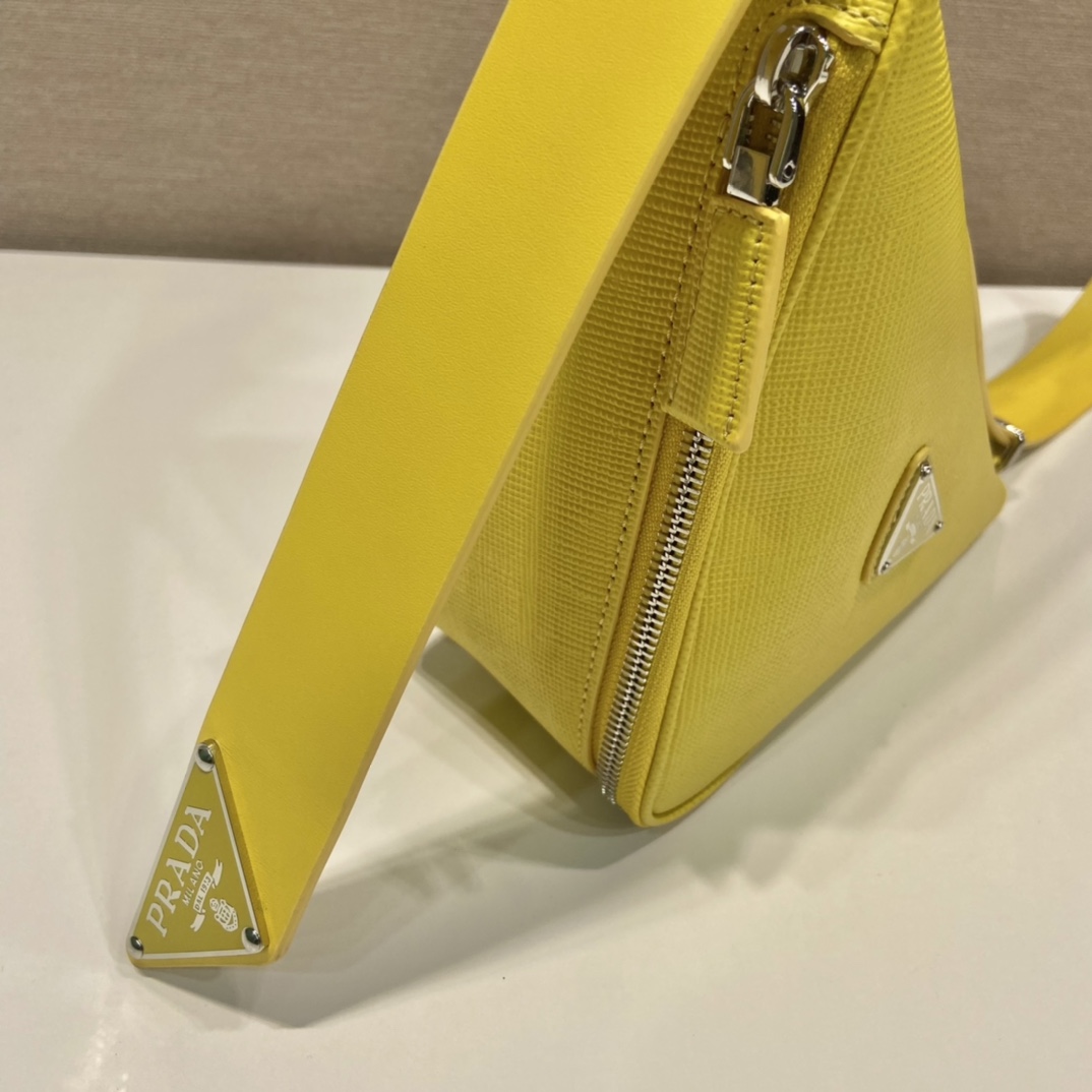 Pra*a saffiano leather belt bag