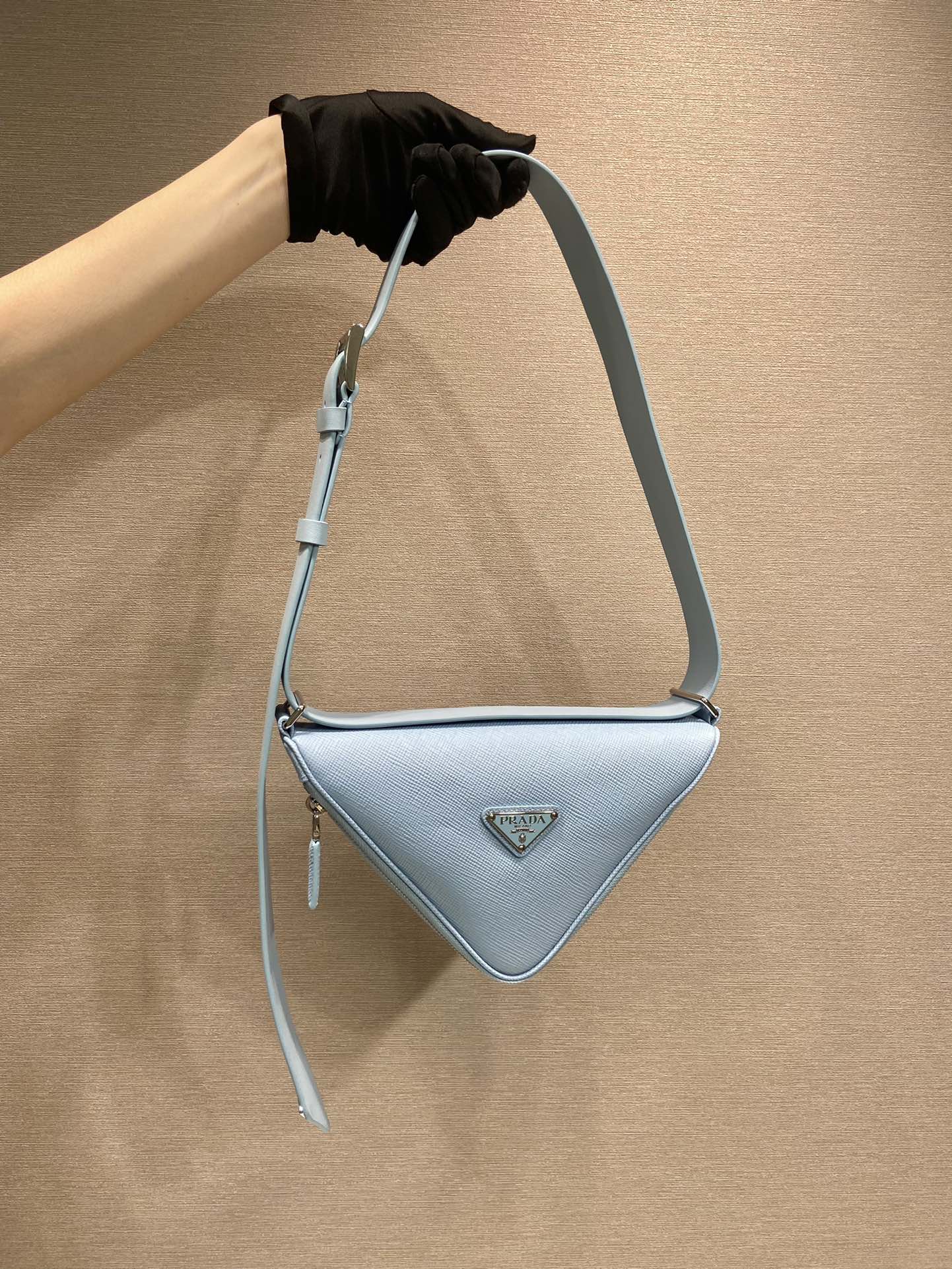 Pra*a saffiano leather belt bag