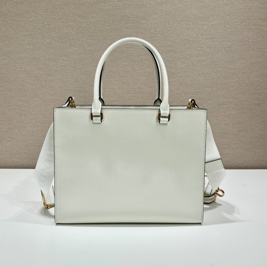 Pra*a medium saffiano leather handbag
