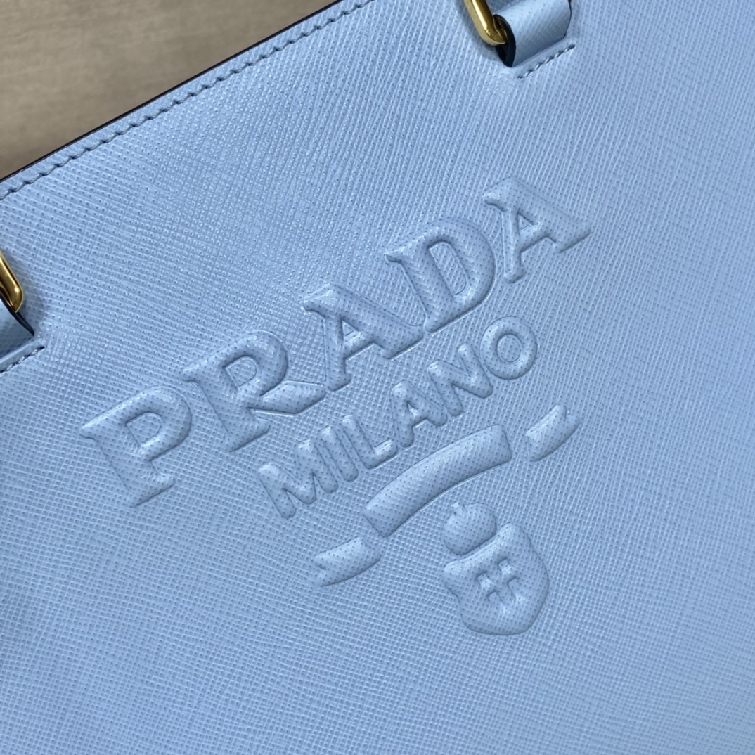 Pra*a medium saffiano leather handbag