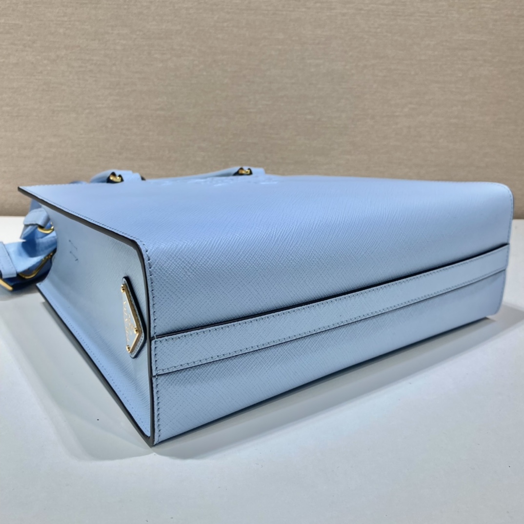 Pra*a medium saffiano leather handbag