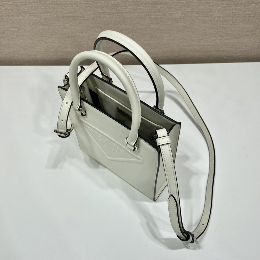 Pra*a small saffiano leather handbag