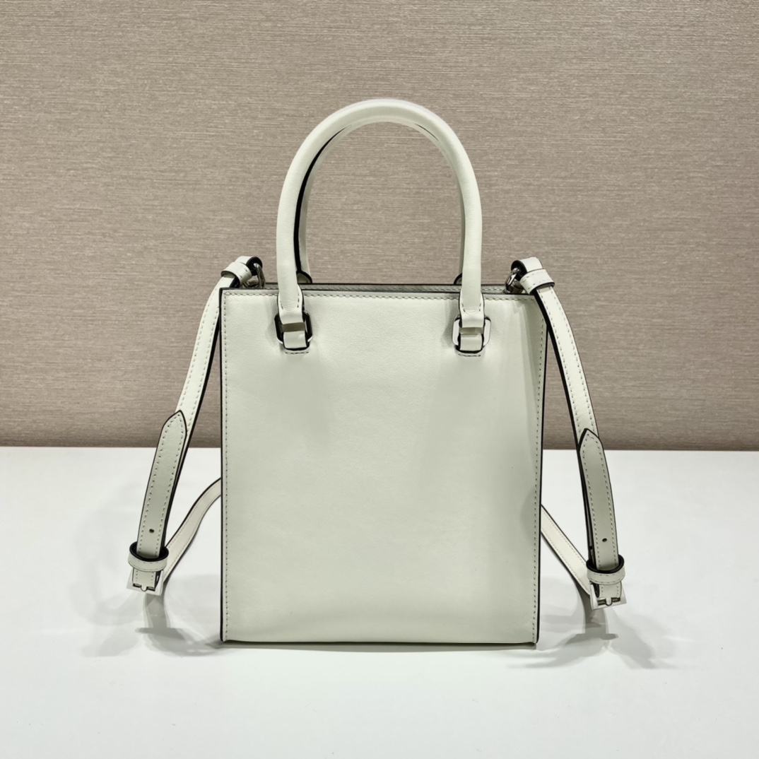 Pra*a small saffiano leather handbag