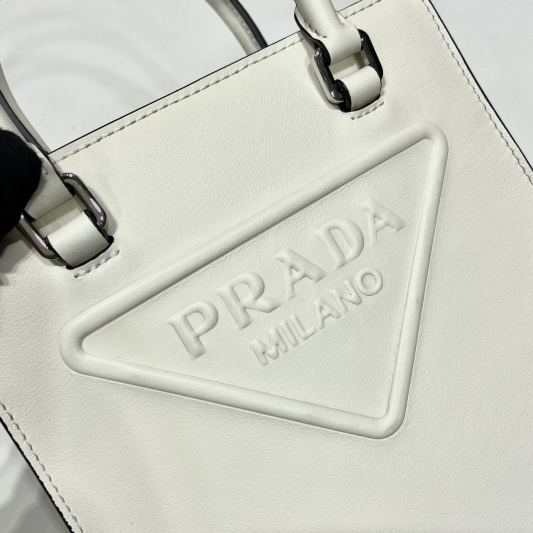 Pra*a small saffiano leather handbag