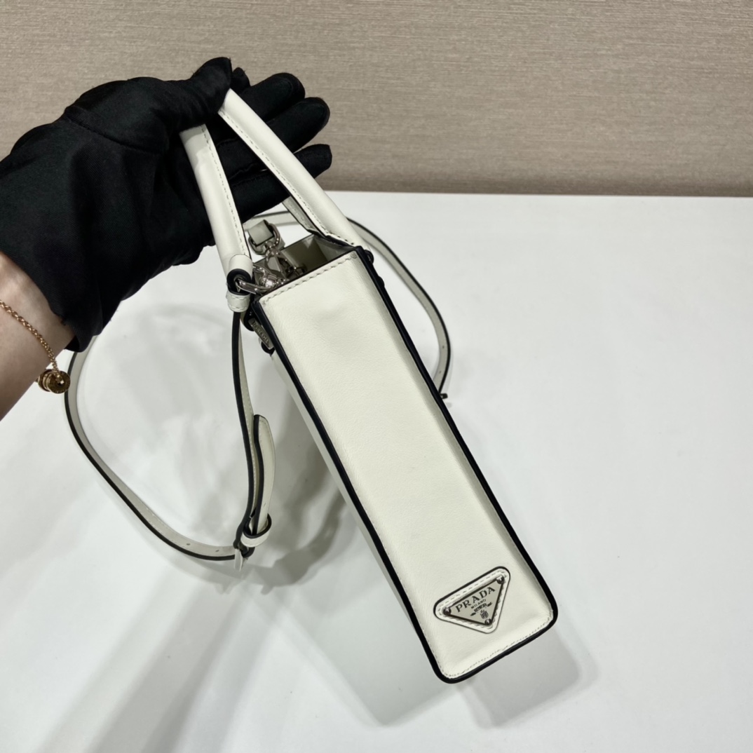 Pra*a small saffiano leather handbag