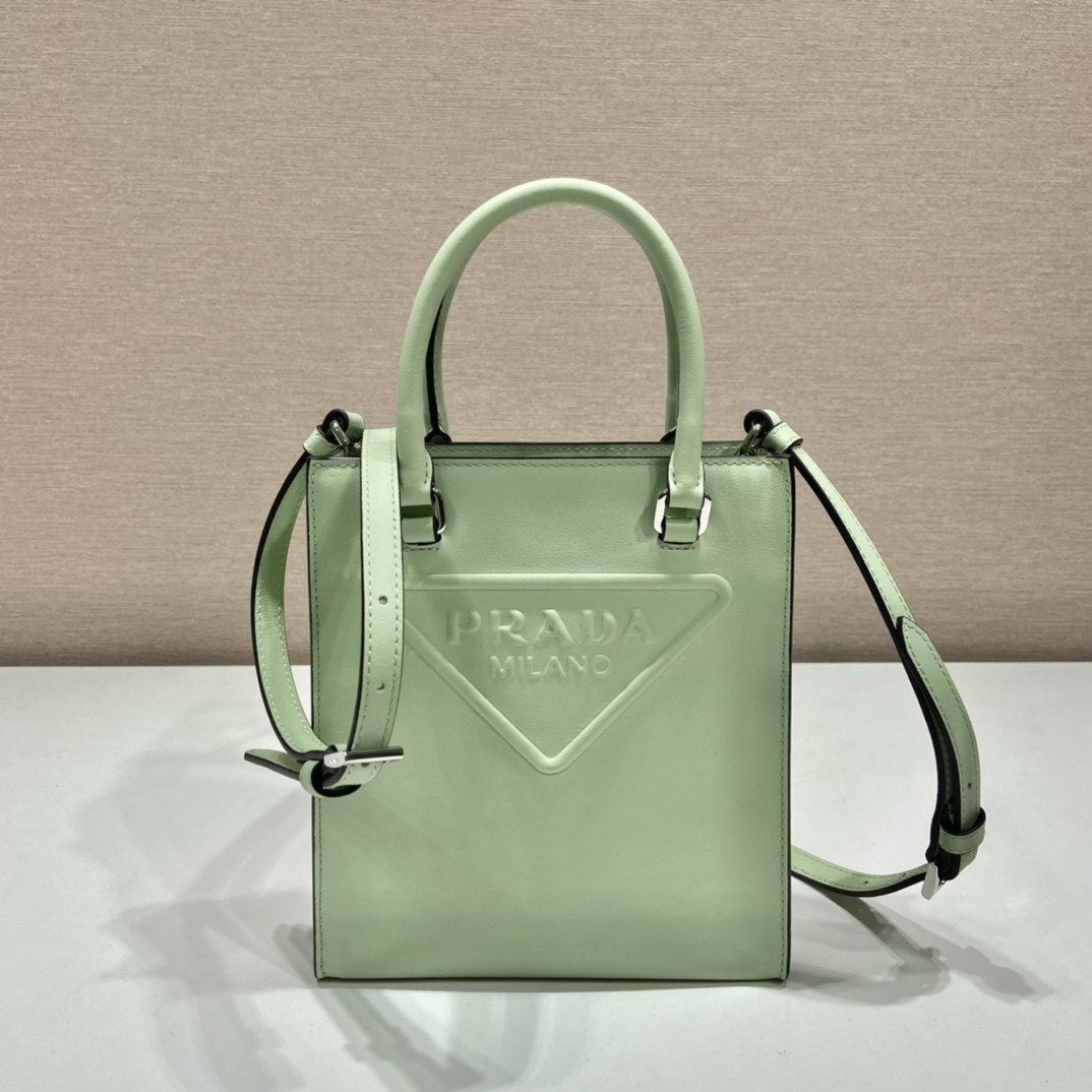 Pra*a small saffiano leather handbag