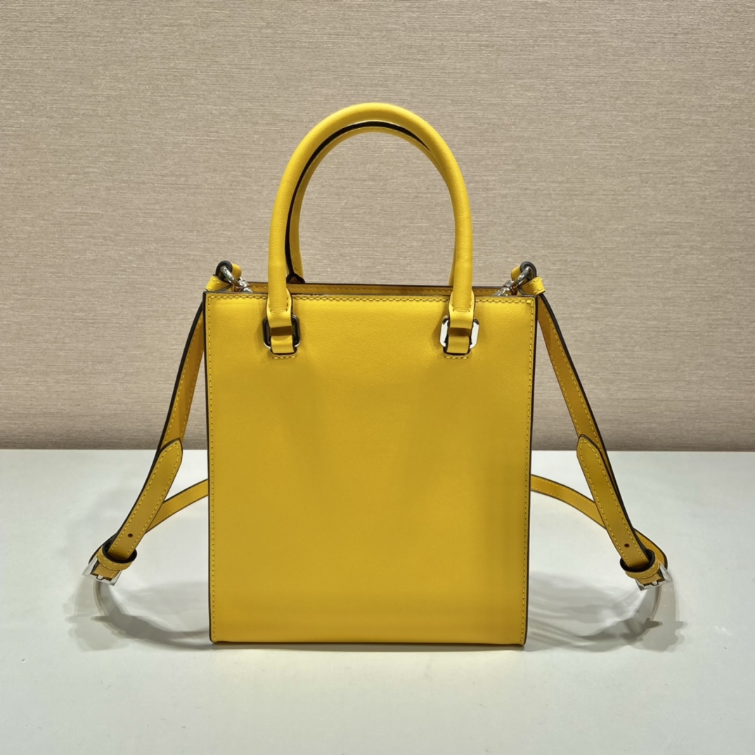 Pra*a small saffiano leather handbag