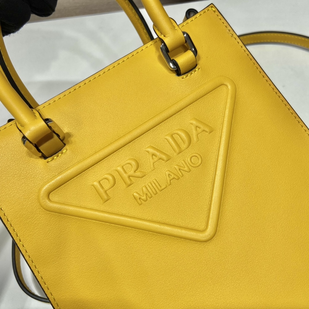 Pra*a small saffiano leather handbag