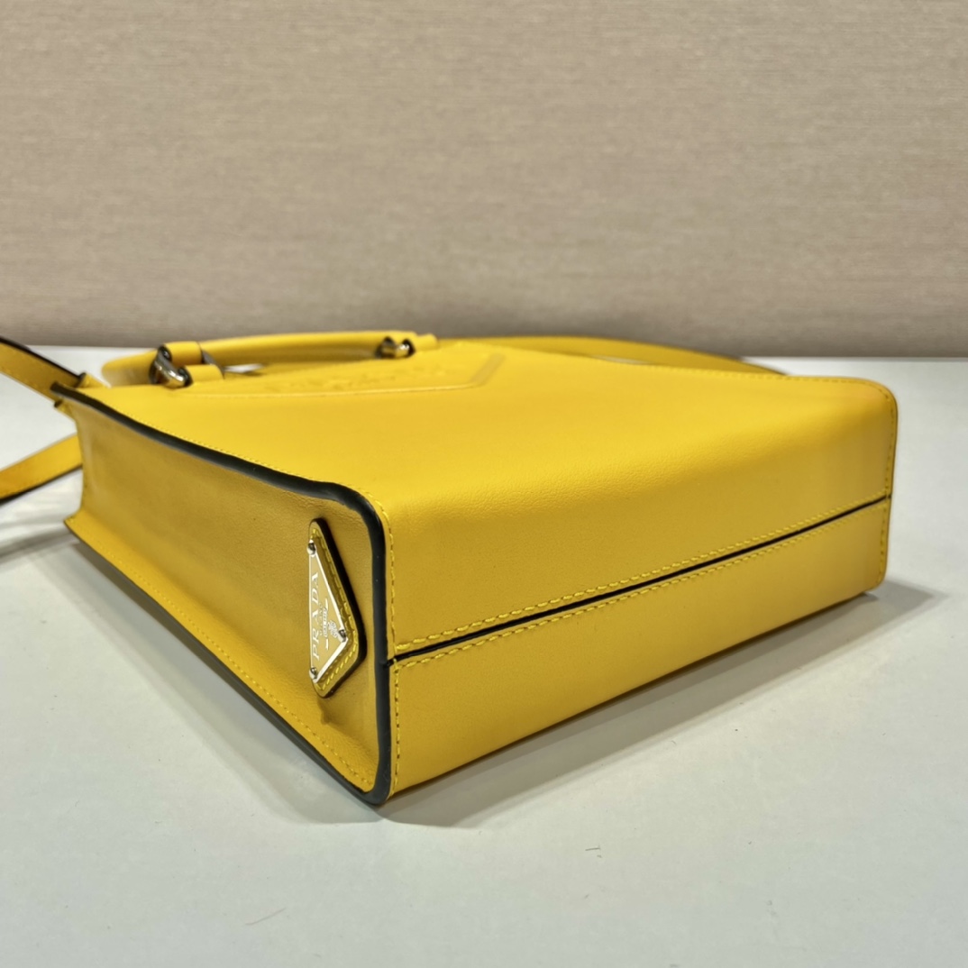 Pra*a small saffiano leather handbag