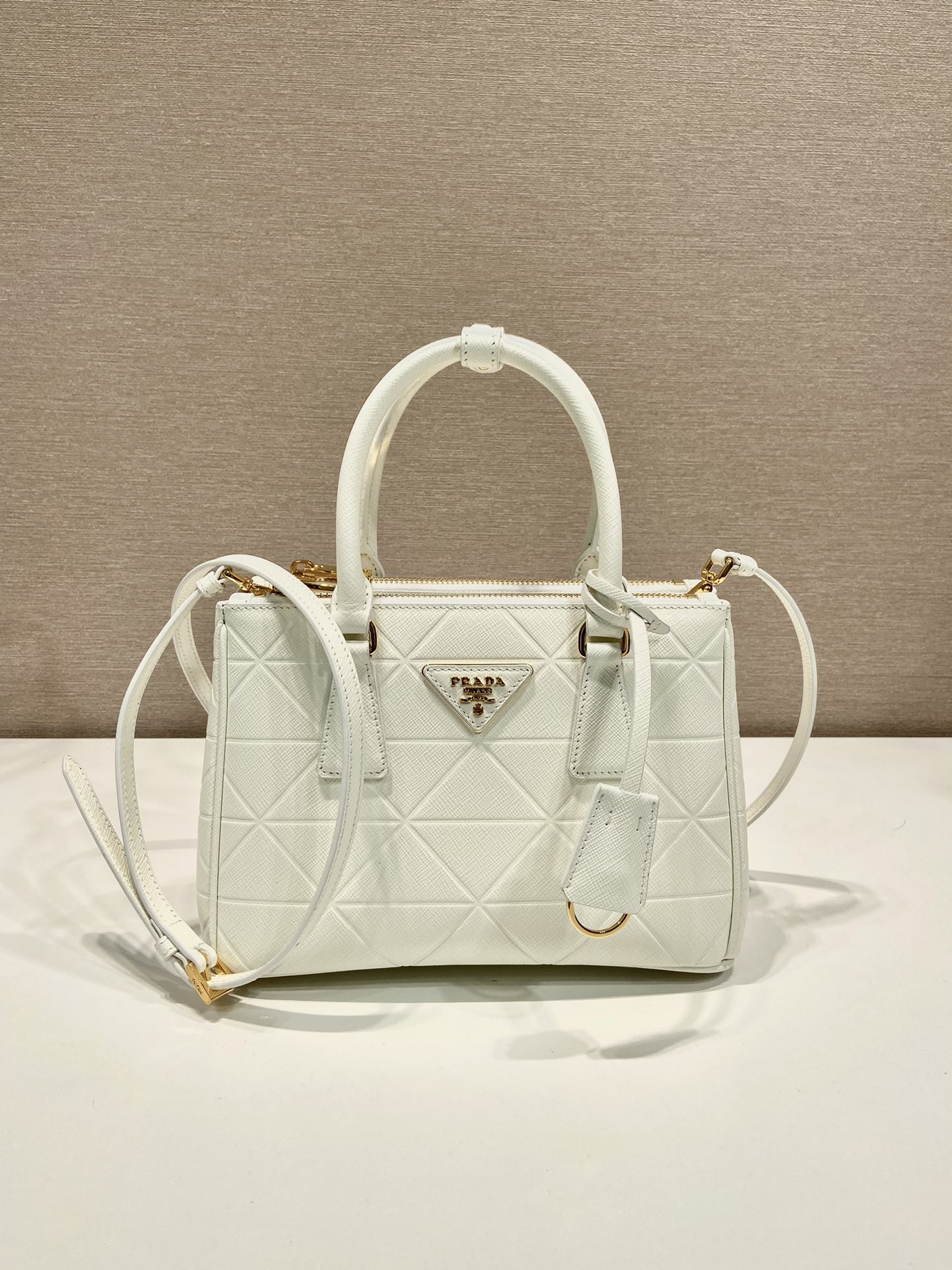 small Pra*a galleria saffiano leather bag