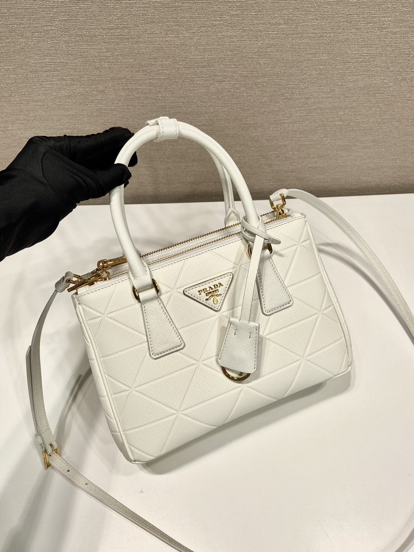 small Pra*a galleria saffiano leather bag