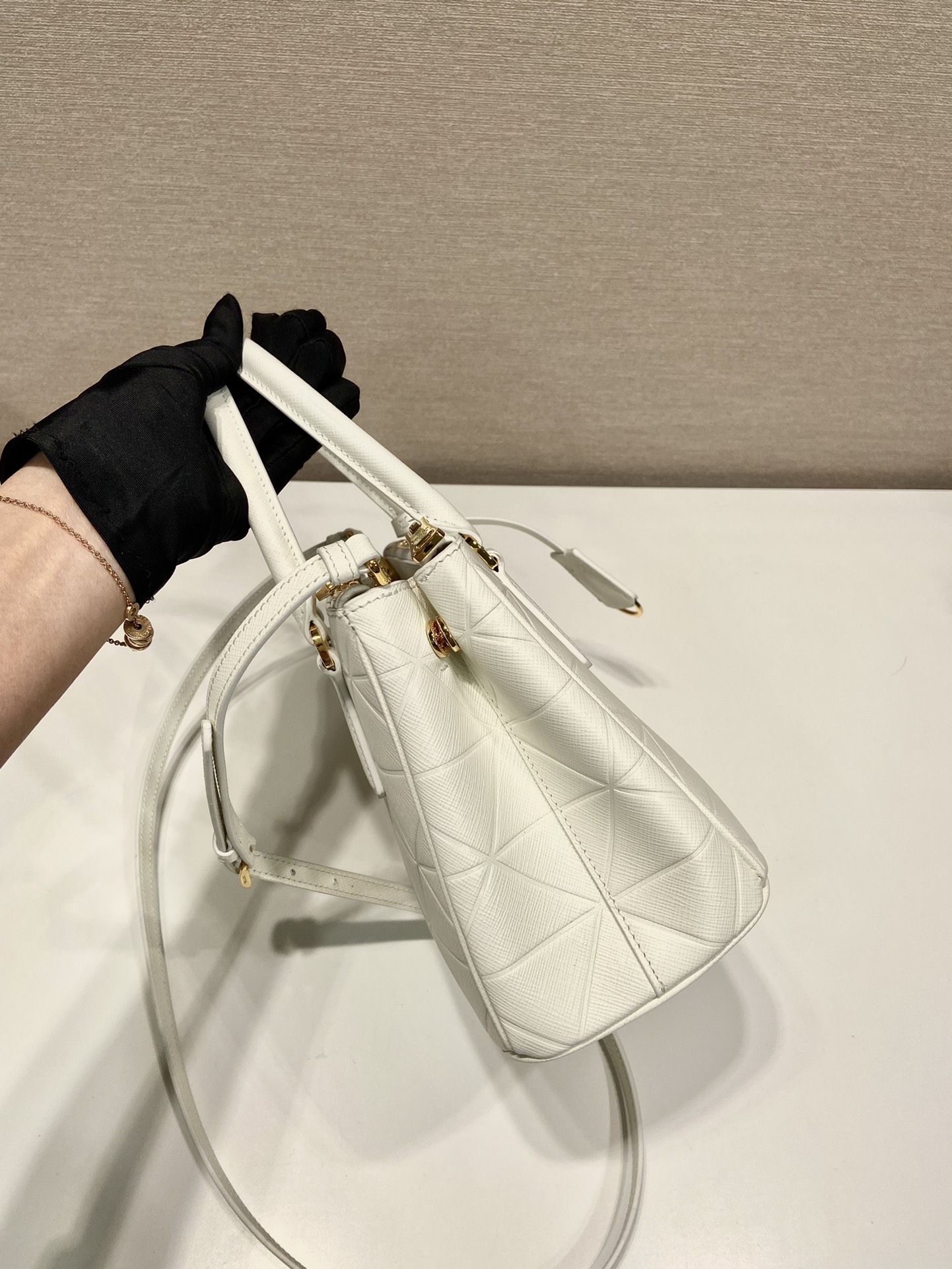small Pra*a galleria saffiano leather bag