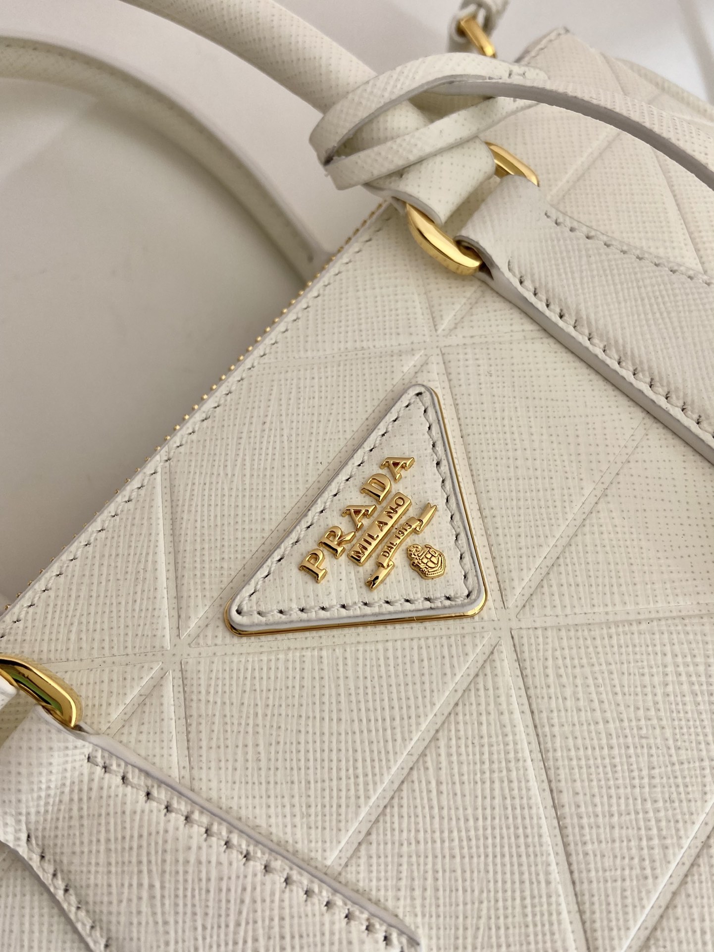 small Pra*a galleria saffiano leather bag