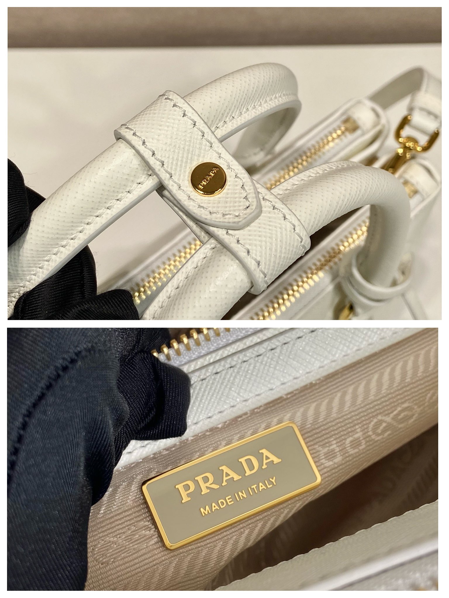 small Pra*a galleria saffiano leather bag