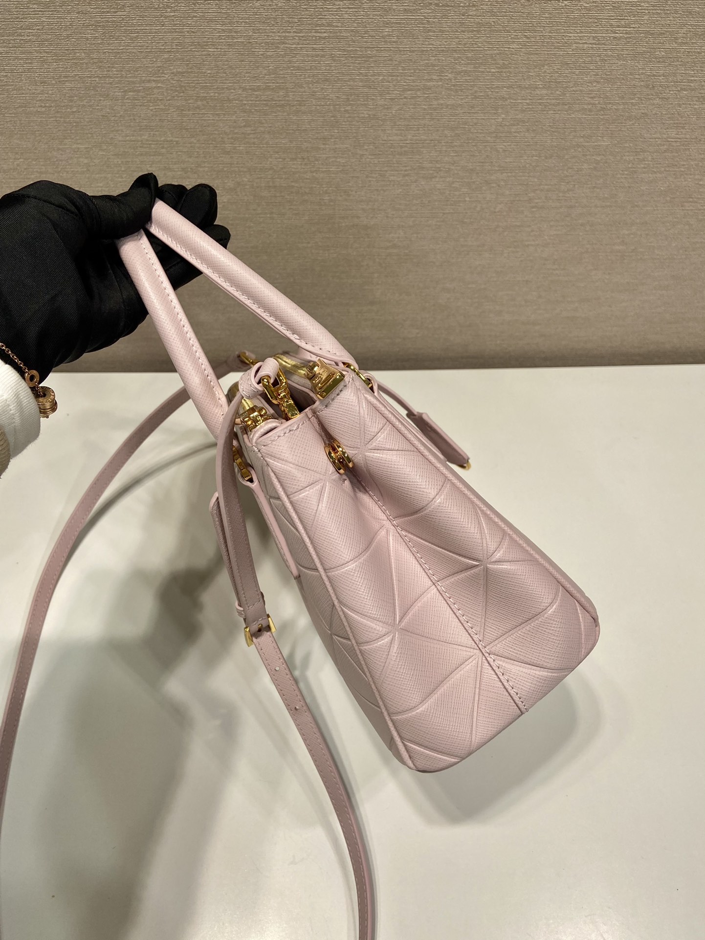 small Pra*a galleria saffiano leather bag