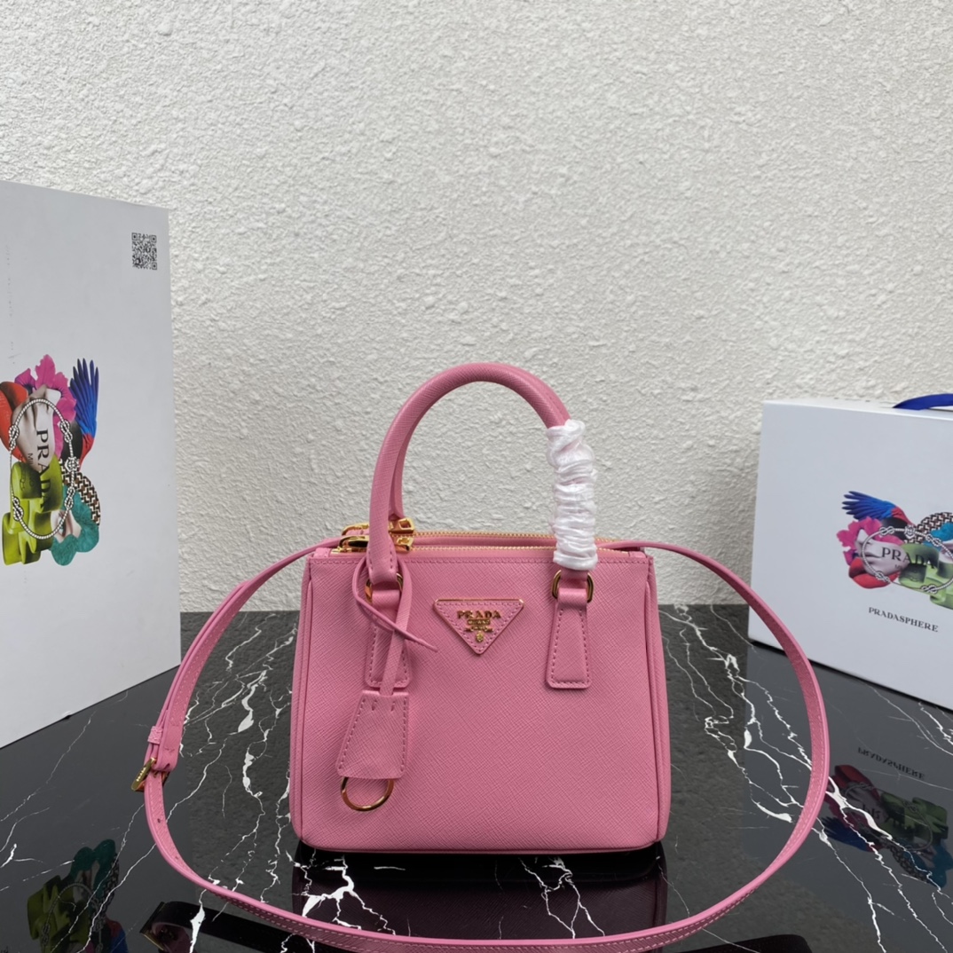 Pra*a galleria saffiano leather mini-bag