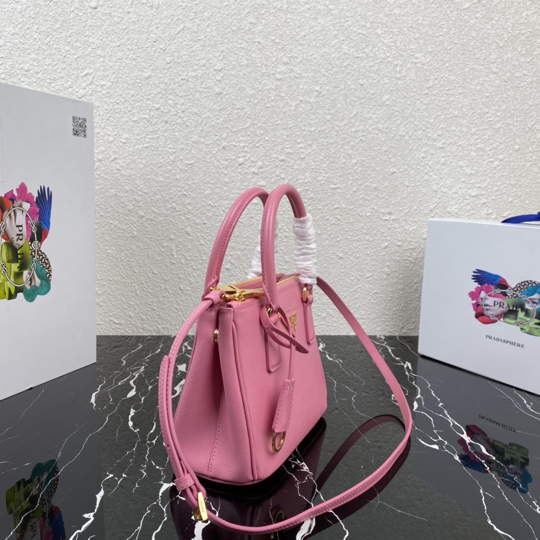 Pra*a galleria saffiano leather mini-bag