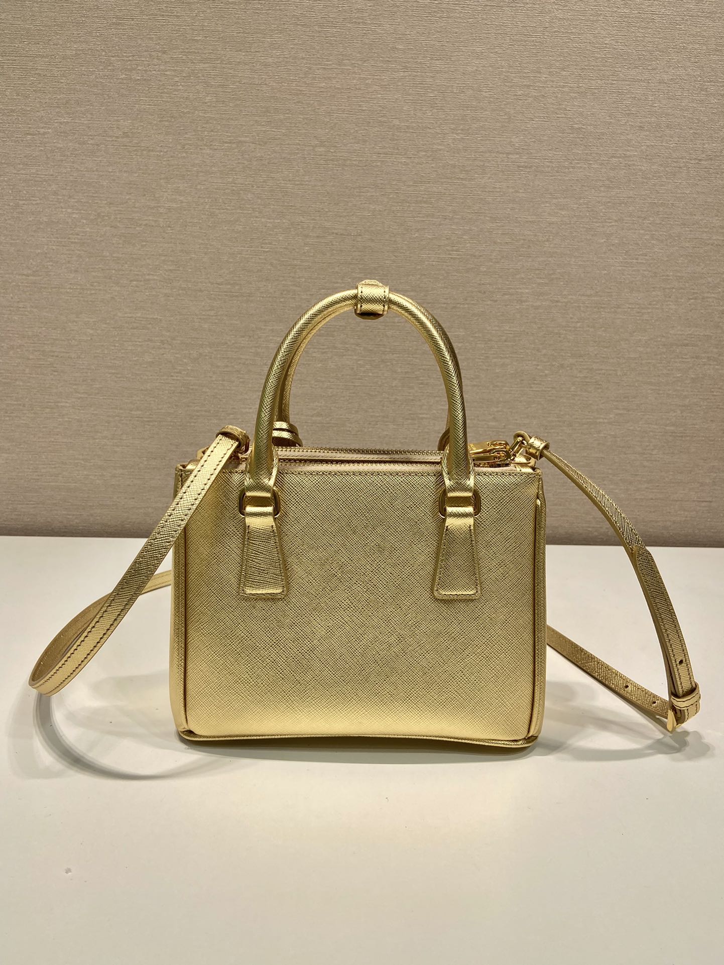 Pra*a galleria saffiano leather mini-bag