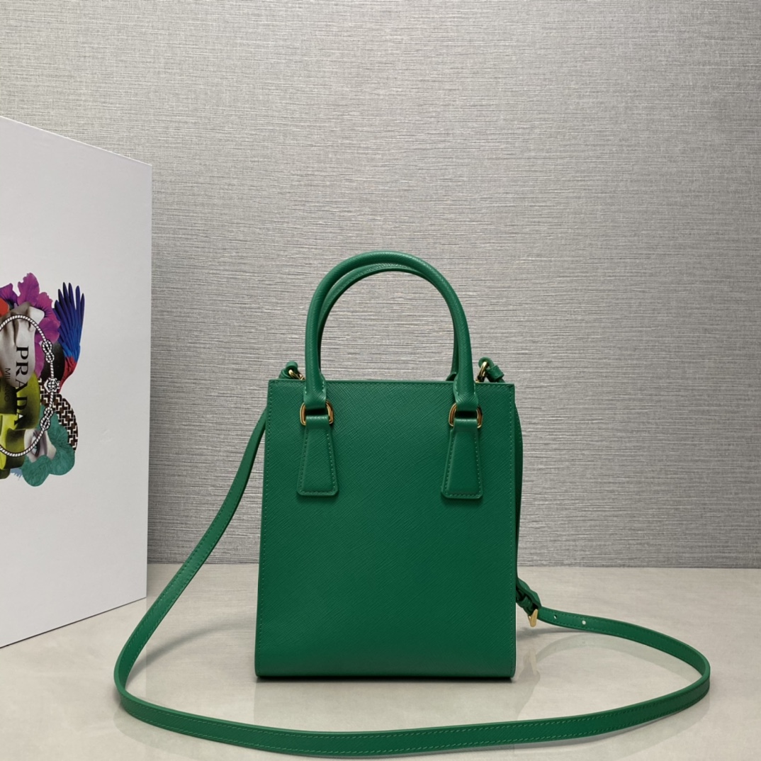 Pra*a saffiano leather handbag