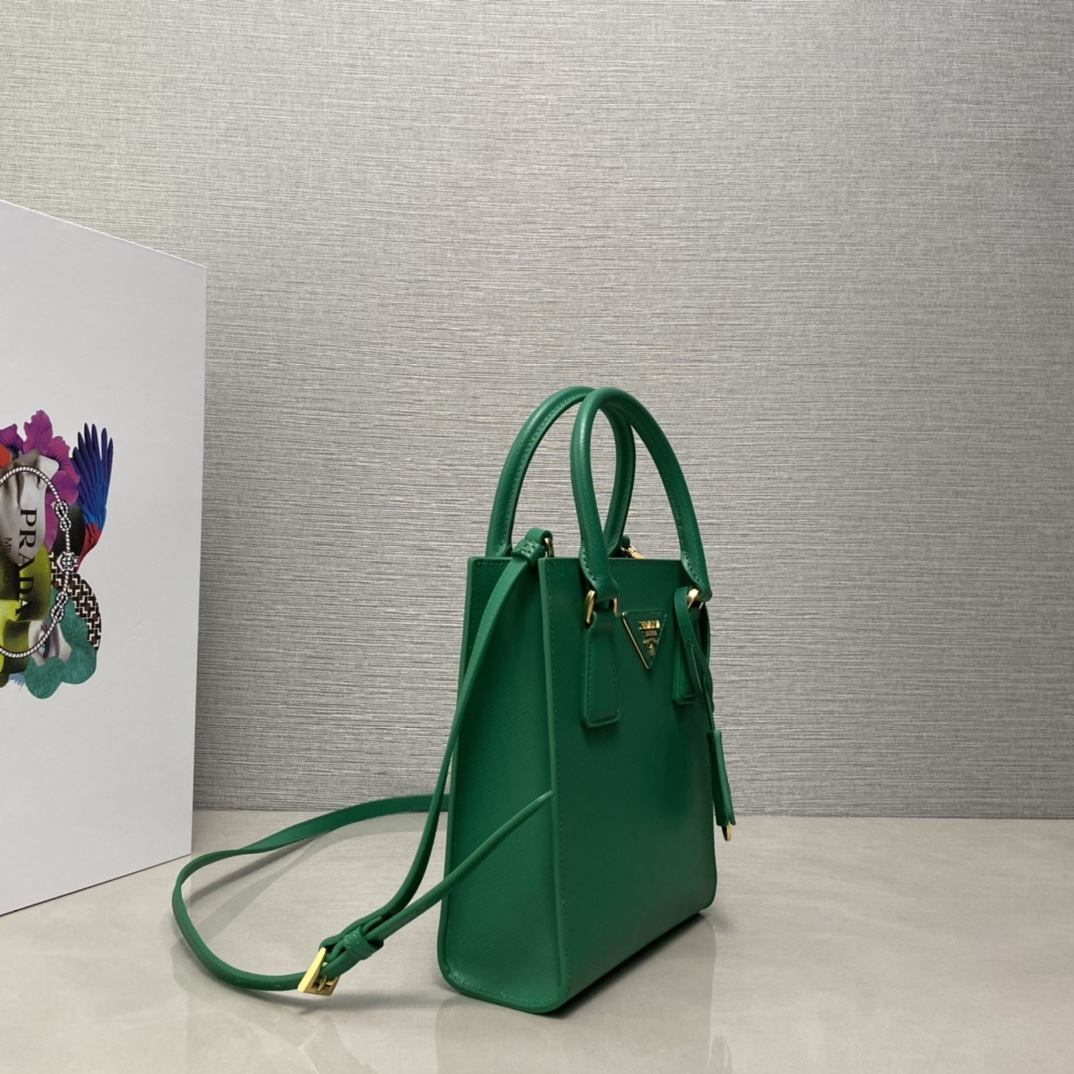 Pra*a saffiano leather handbag