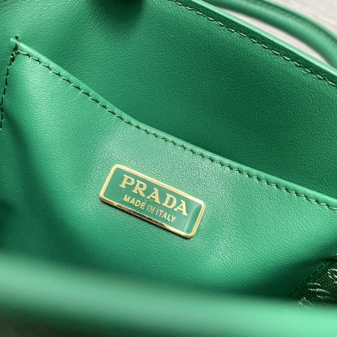Pra*a saffiano leather handbag