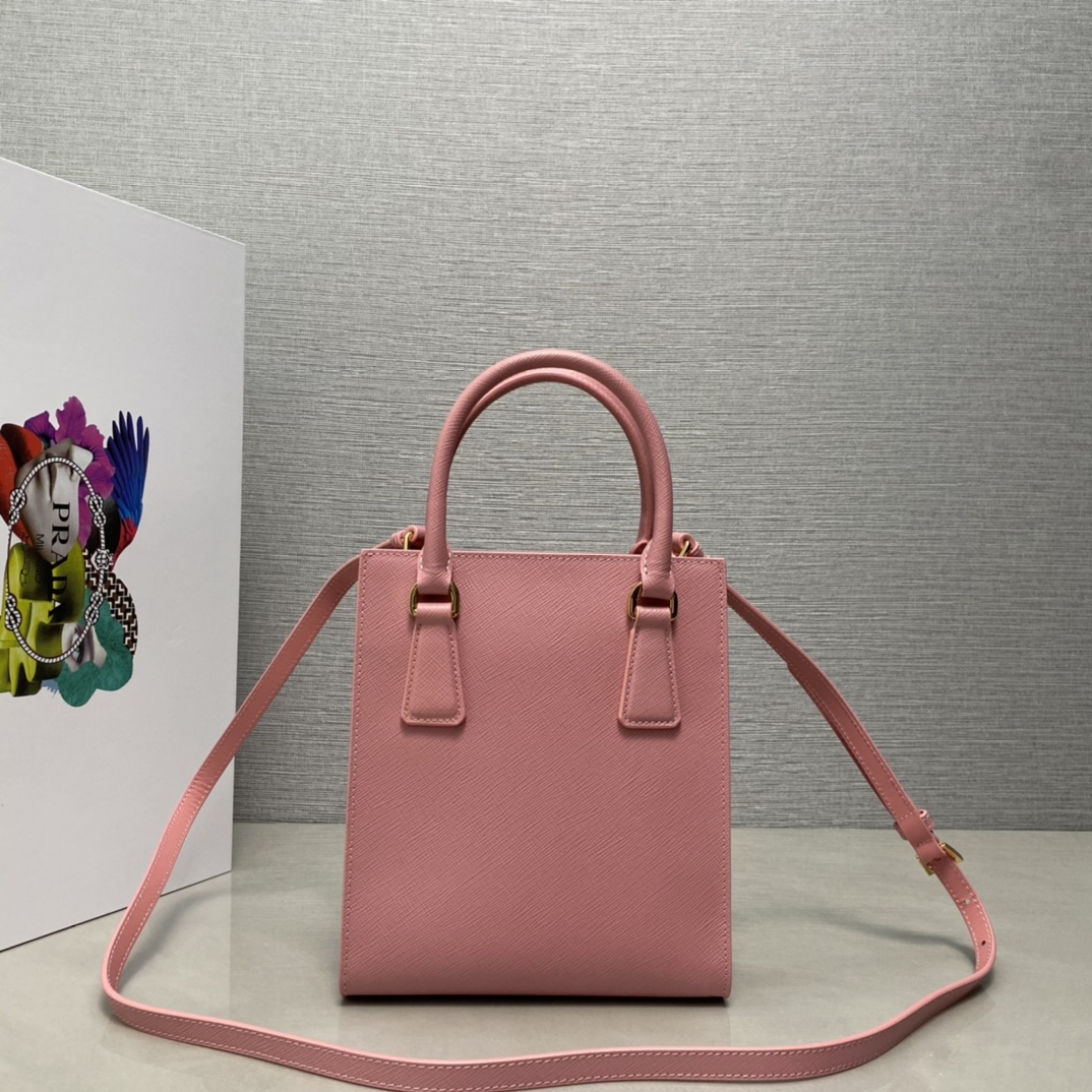 Pra*a saffiano leather handbag