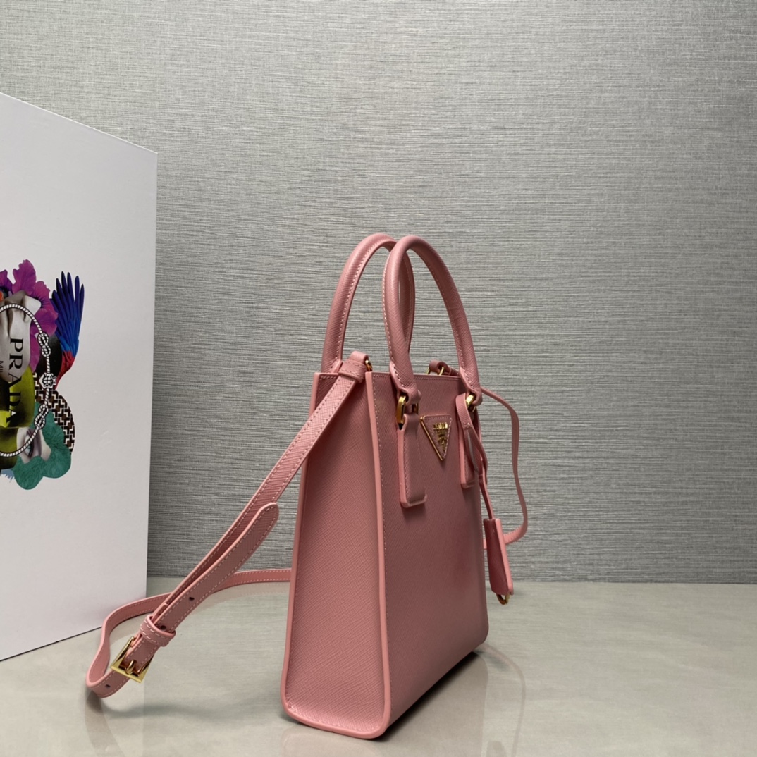 Pra*a saffiano leather handbag