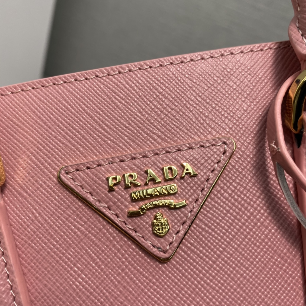 Pra*a saffiano leather handbag