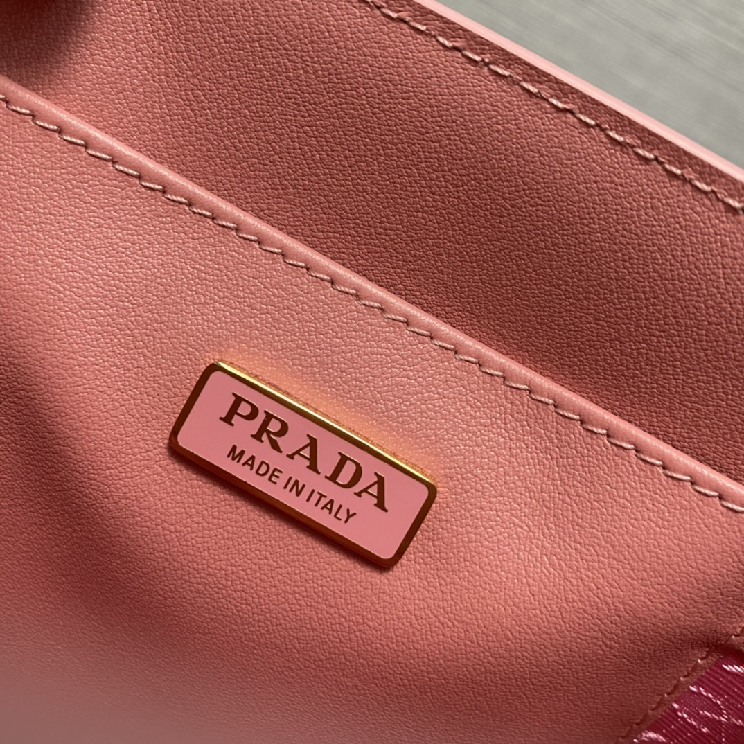 Pra*a saffiano leather handbag