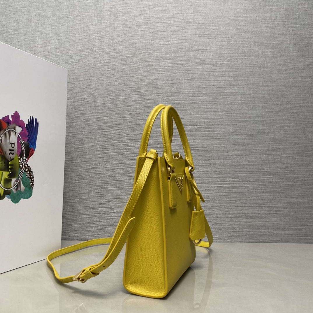 Pra*a saffiano leather handbag