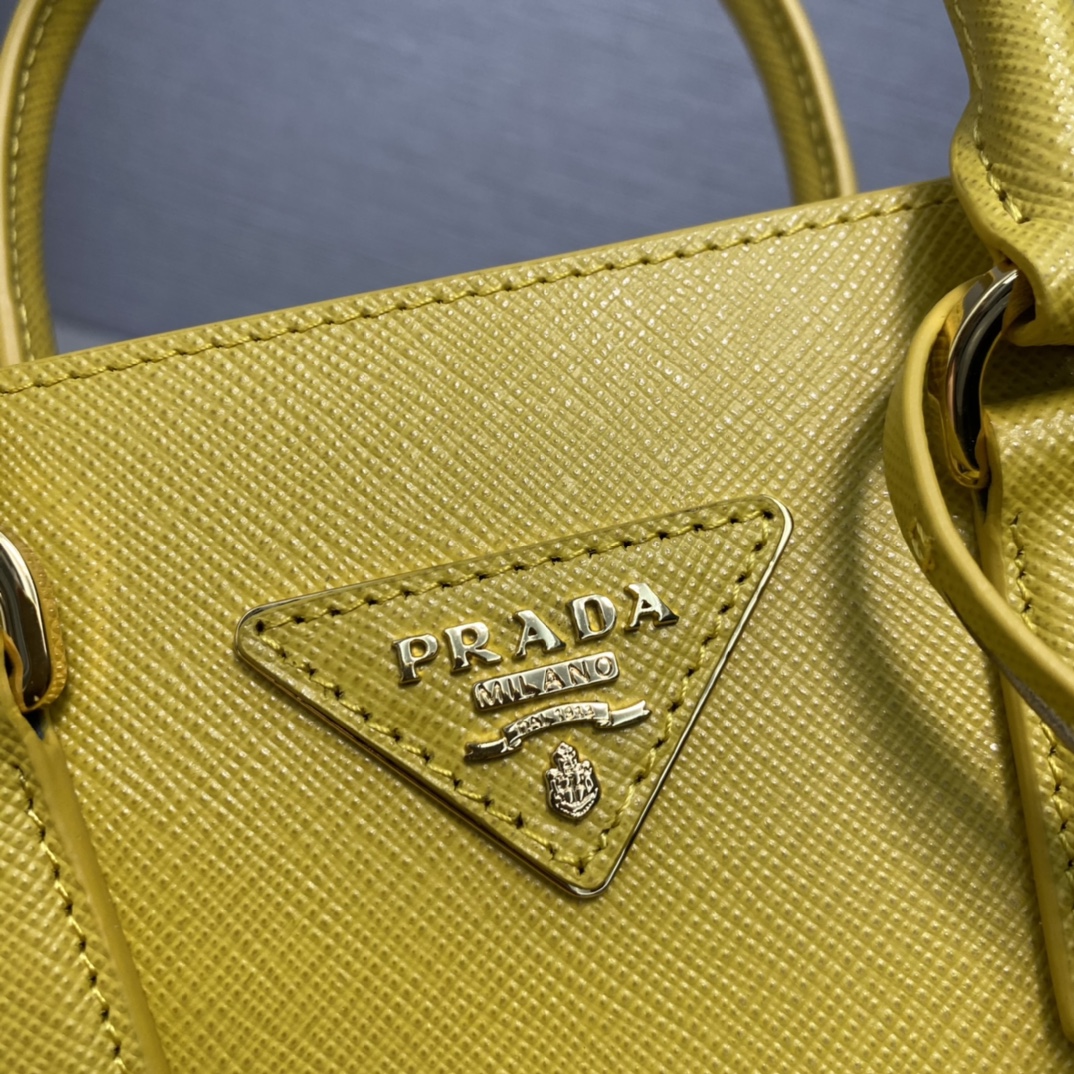 Pra*a saffiano leather handbag