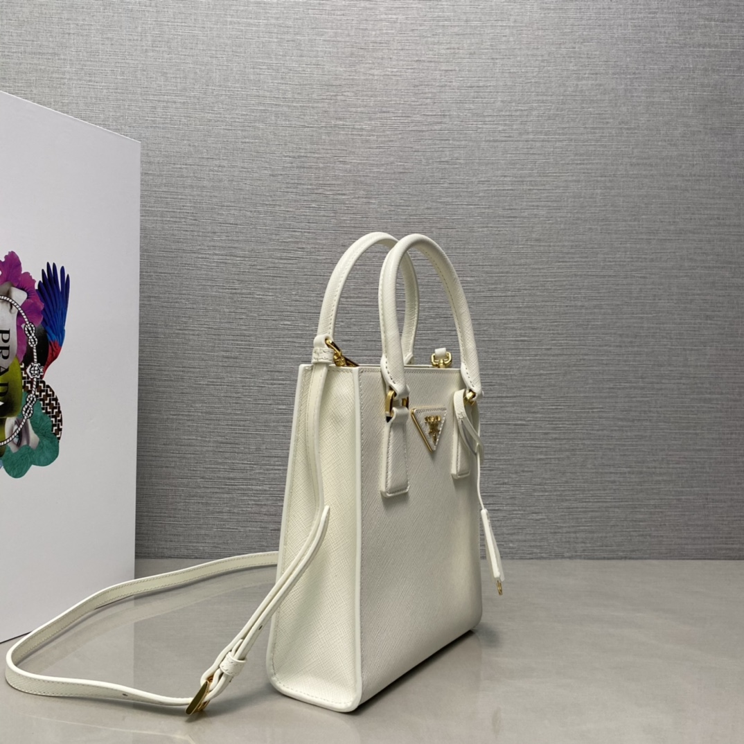 Pra*a saffiano leather handbag