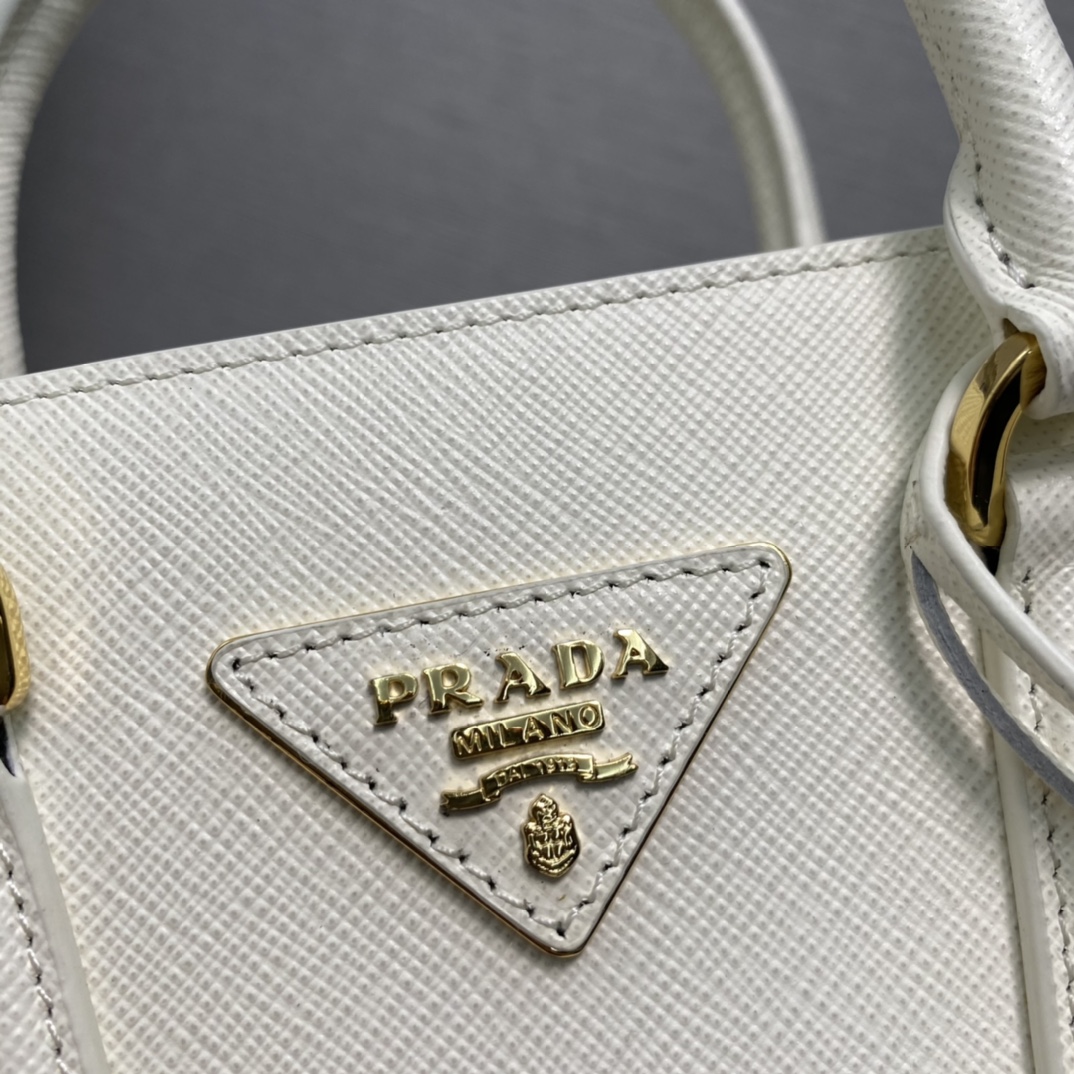Pra*a saffiano leather handbag
