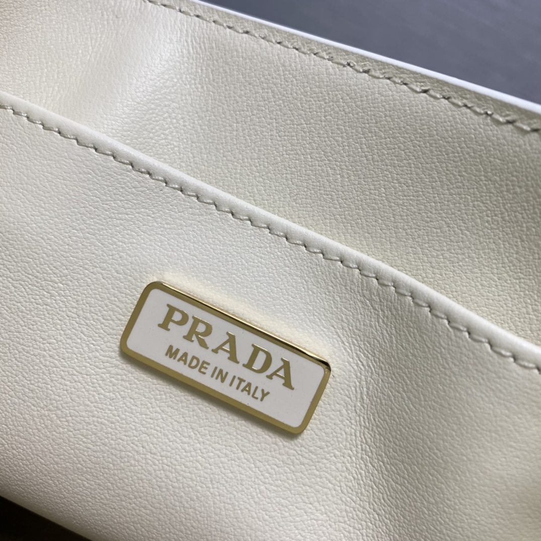 Pra*a saffiano leather handbag