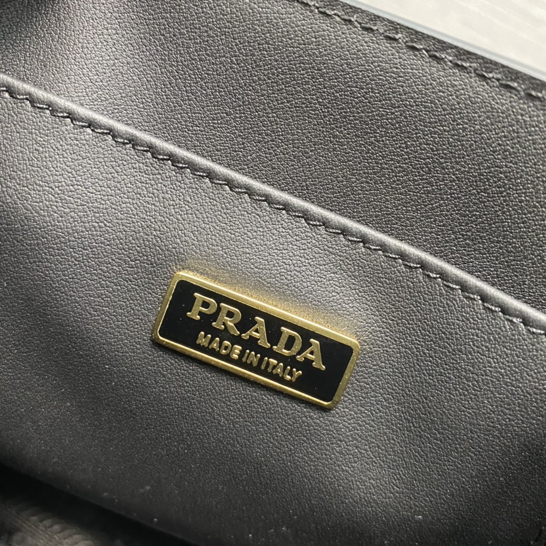 Pra*a saffiano leather handbag
