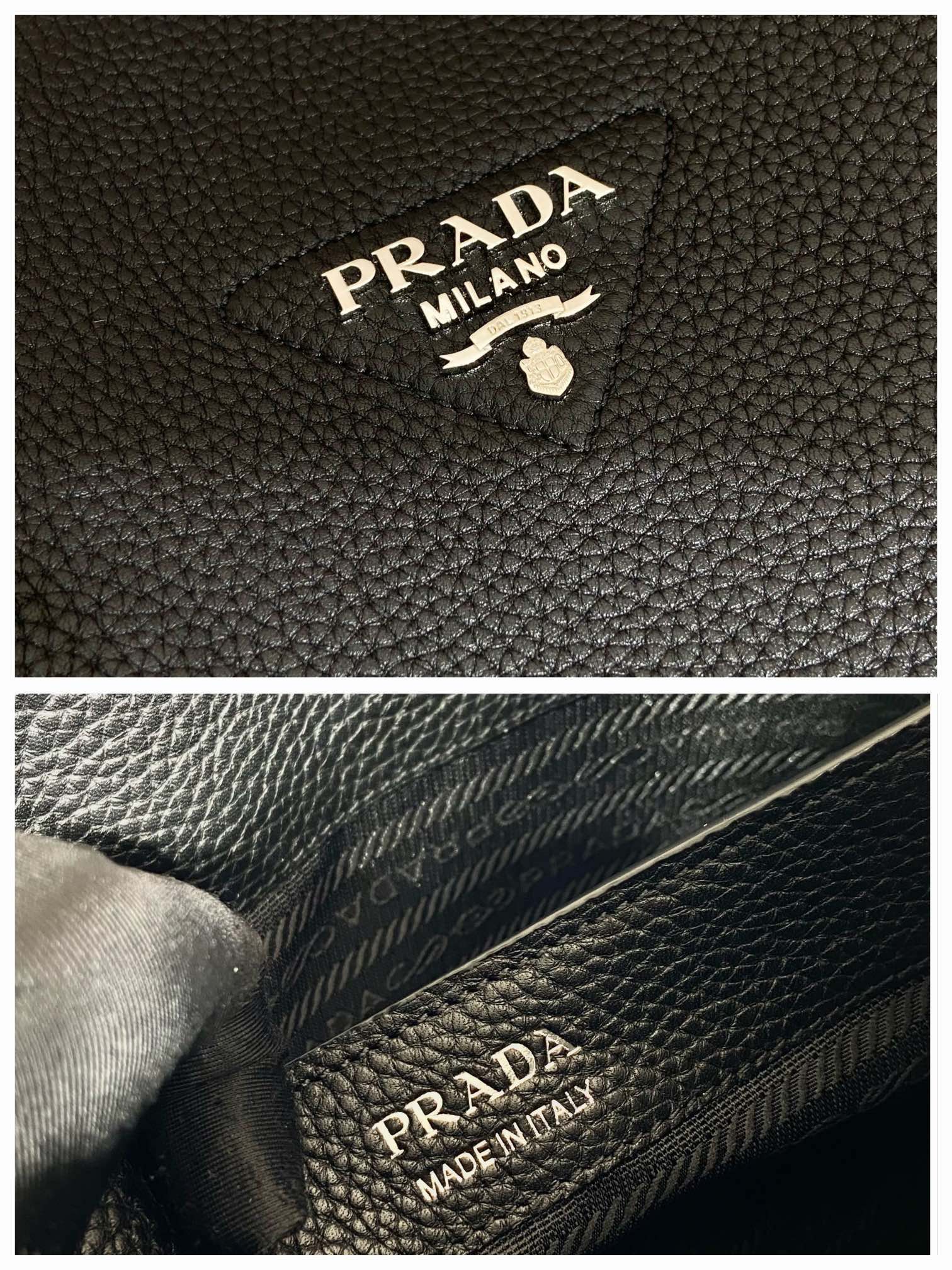 Pra*a small leather handbag