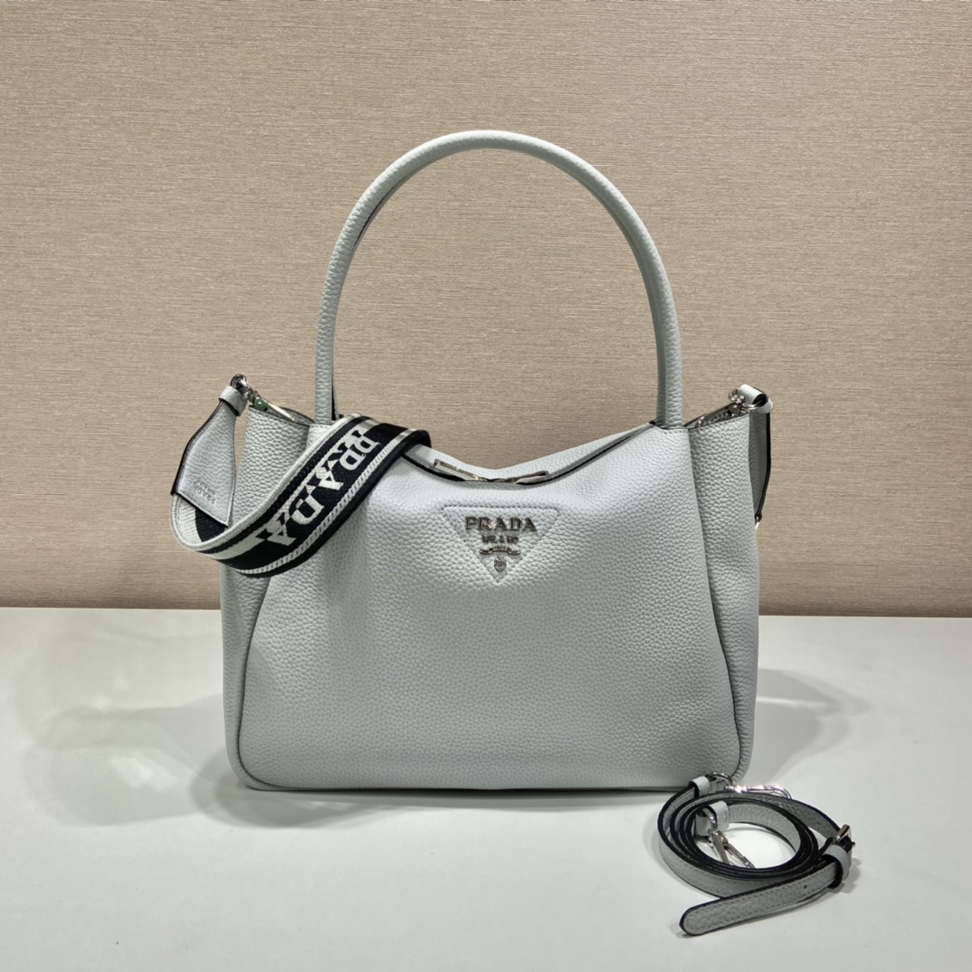 Pra*a large leather handbag