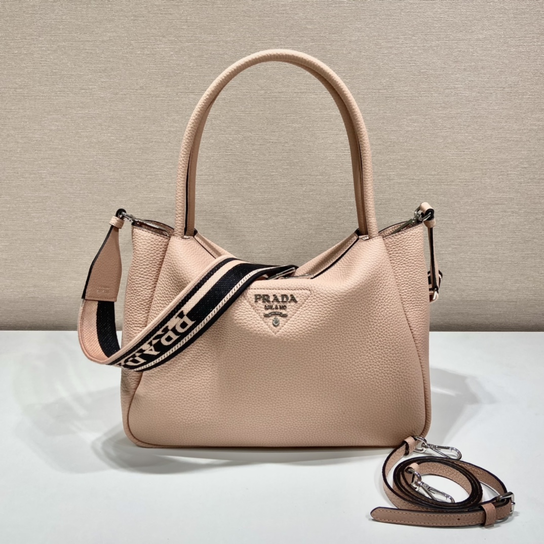 Pra*a large leather handbag