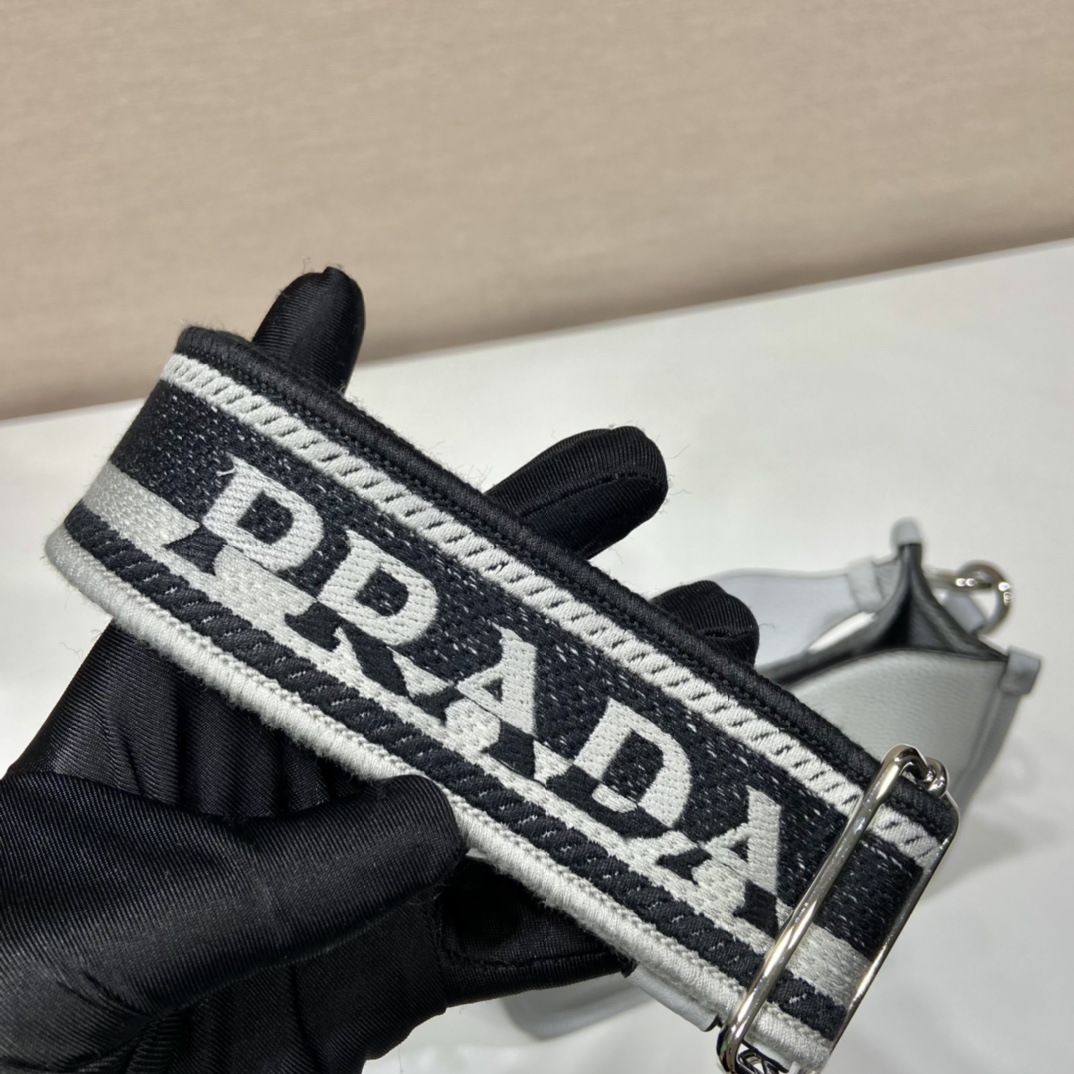 Pra*a leather mini shoulder bag