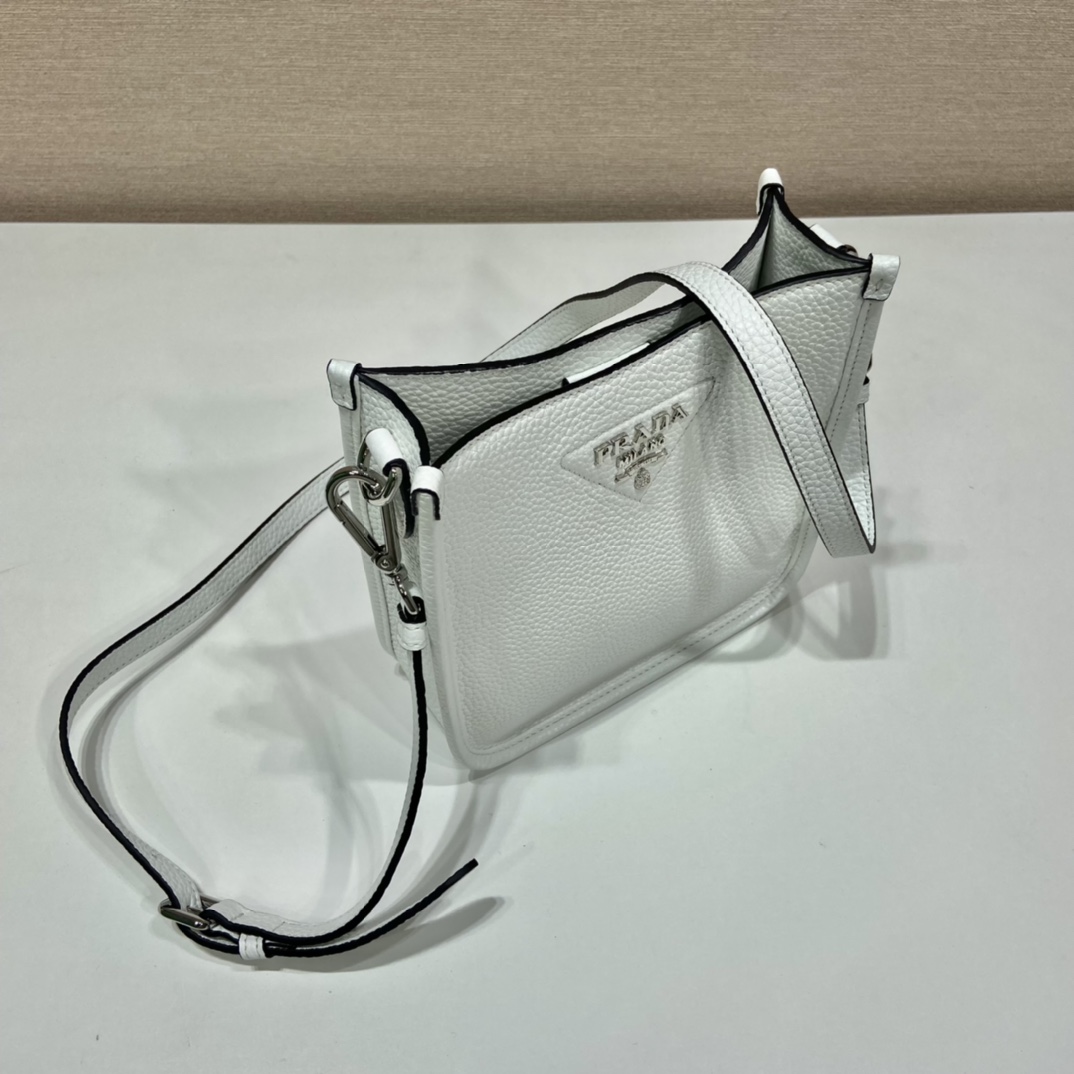 Pra*a leather mini shoulder bag