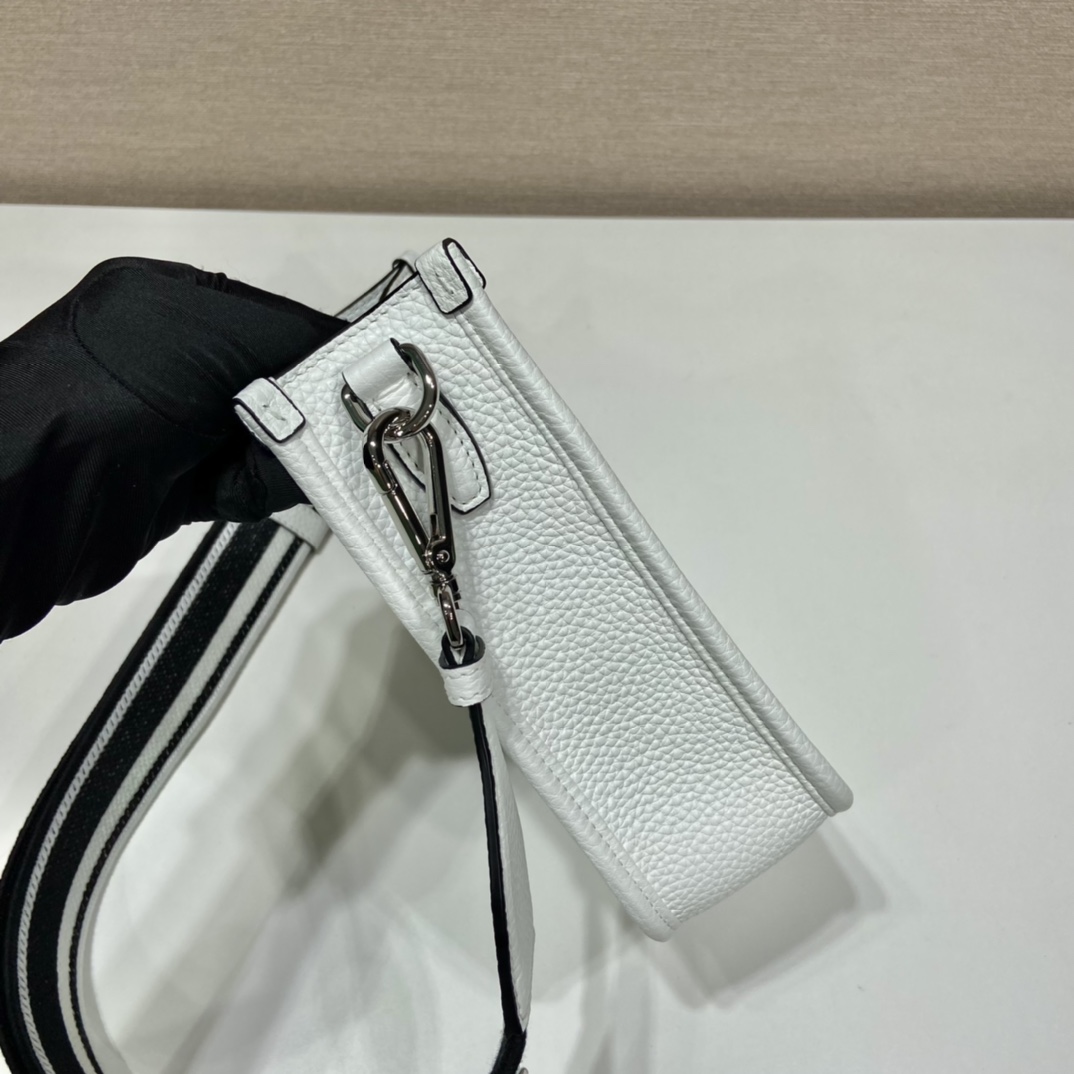 Pra*a leather mini shoulder bag