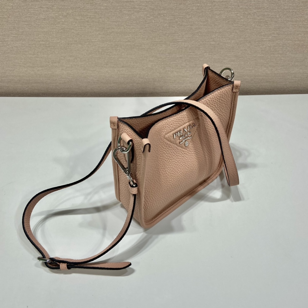 Pra*a leather mini shoulder bag