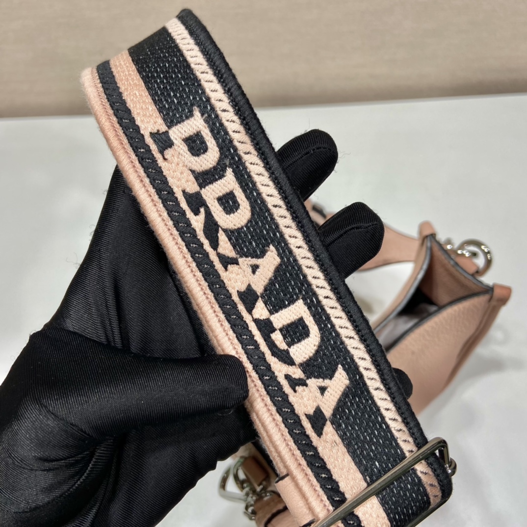 Pra*a leather mini shoulder bag