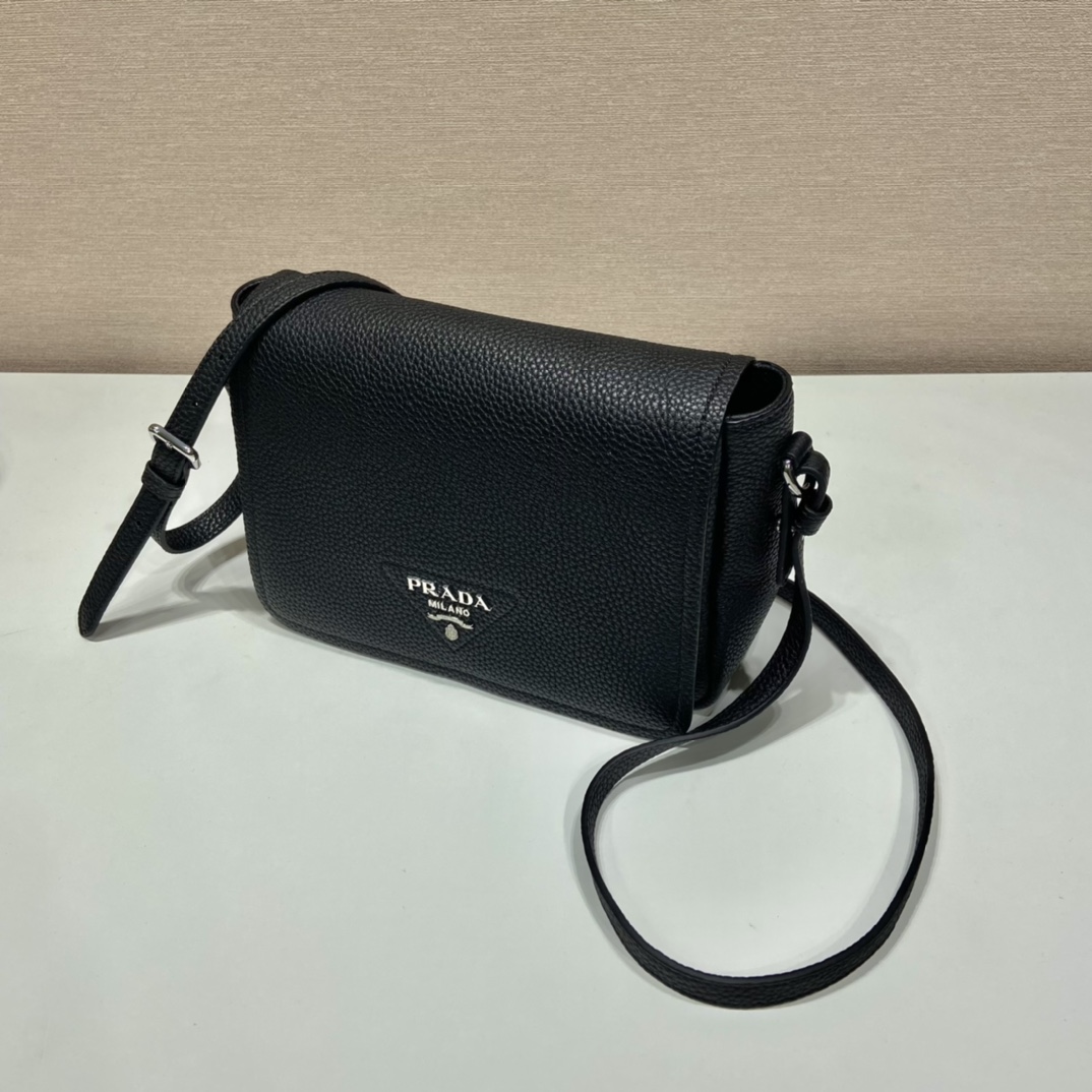 Pra*a leather shoulder bag