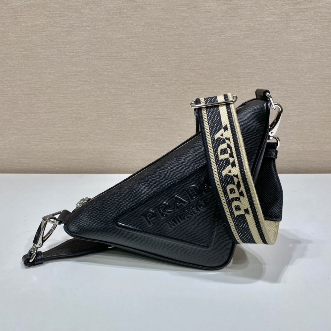 saffiano Pra*a triangle bag