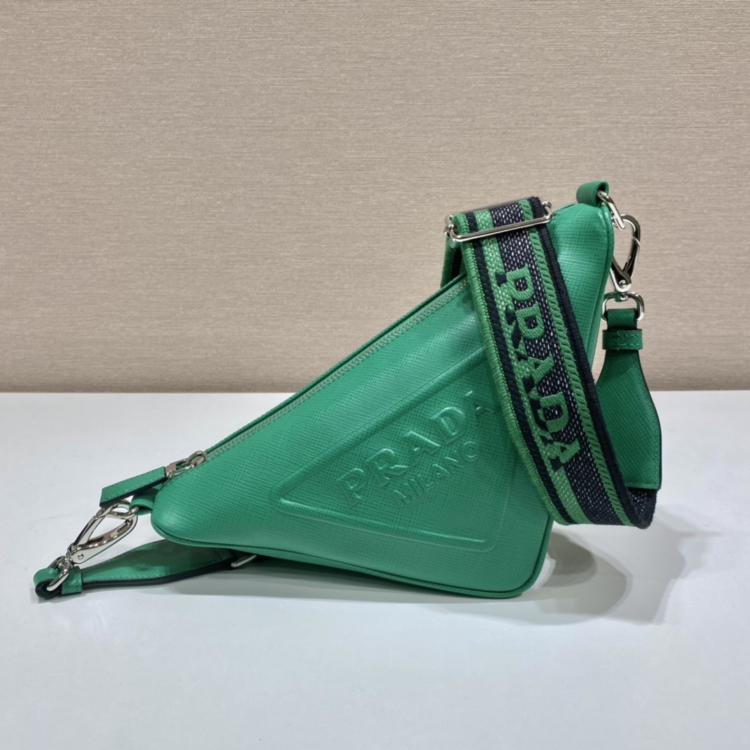 saffiano Pra*a triangle bag