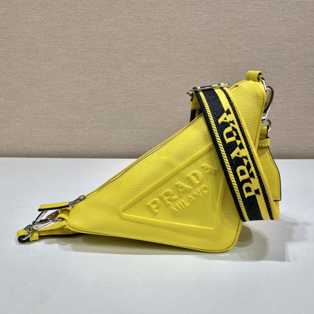 saffiano Pra*a triangle bag