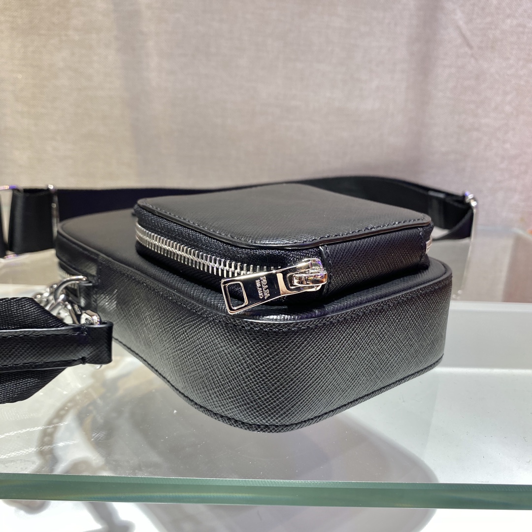 Pra*a saffiano leather mini bag
