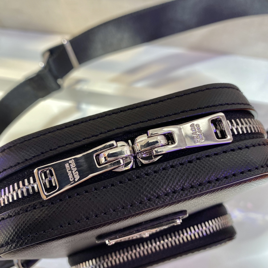 Pra*a saffiano leather mini bag