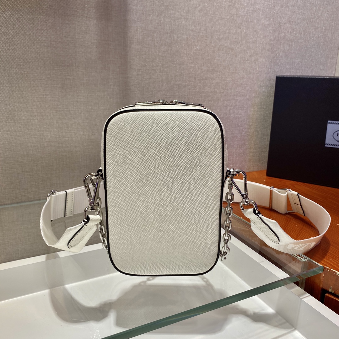 Pra*a saffiano leather mini bag
